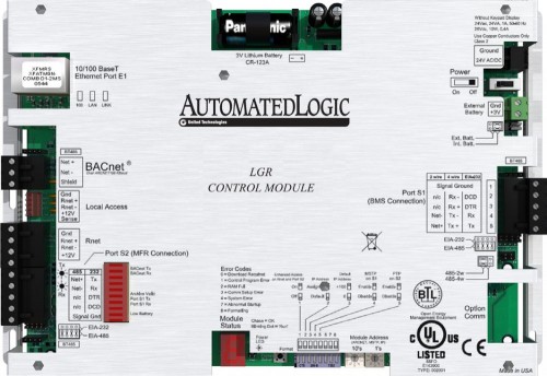 LGR250 - Carrier-ALC - BACnet Yönlendirici ve 250 Nokta Entegrasyon Ağ Geçiti